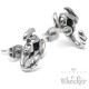 Edelstahl Herren Damen Ohrstecker Skorpion Ohrringe Zirkonia silber Sternzeichen