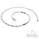 Edelstahl Kette Damen Herren Halskette Silber Ausgefallene Besondere Form 55cm