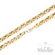Hochwertige Edelstahl Kette Königskette Männer Halskette gold 60cm Biker Hiphop