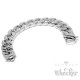 Massives Panzerarmband aus Edelstahl Männerarmband silber breit schwer Bikerschmuck