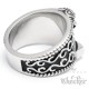 Winkingerring aus Edelstahl mit Mjölnir Thors Hammer Herren Ring massiv silber
