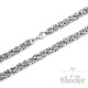 Edelstahl Königskette aus 1000 Ringen silber poliert Byzantiner Halskette Herren 60cm
