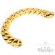 Vergoldetes Panzerarmband aus Edelstahl Männerarmband gold breit schwer Bikerschmuck