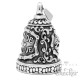 Live to Ride Biker-Bell aus Edelstahl Totenkopf Skull Motorrad Glücksglocke silber