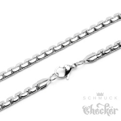 Edelstahl Kette besondere hochwertige Herren Halskette silber 5mm Biker Hiphop
