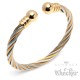 Flexibler Stahlseil Armreif aus Edelstahl silber & gold Damen Herren Geschenk