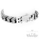 Verziertes Herrenarmband aus Edelstahl mit S-Muster 22cm Hochwertiges Bikerarmband