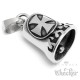 Iron Cross Biker-Bell aus Edelstahl Motorrad Eisernem Kreuz Guardian Bell silber