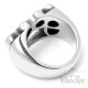 Massiver Schlagring Herren Ring aus Edelstahl silber hochwertig Outlaw Gangster