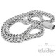 XL Fuchsschwanzkette und Armband Set aus Edelstahl dicke silber Halskette Biker
