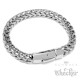 XL Fuchsschwanzkette und Armband Set aus Edelstahl dicke silber Halskette Biker