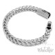 XL Fuchsschwanzkette und Armband Set aus Edelstahl dicke silber Halskette Biker