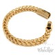 XL Fuchsschwanzkette und Armband Set aus Edelstahl dicke gold Halskette Geschenk