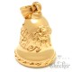 Vergoldete Lady Rider Bikerbell mit Rose Motorrad Edelstahl Glücksglocke Road Bell