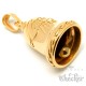 Vergoldete Lady Rider Bikerbell mit Rose Motorrad Edelstahl Glücksglocke Road Bell