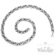 Edelstahl Kette Halskette Silber doppelte Königskette 60cm Dick Biker Hiphop
