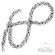 Edelstahl Kette Halskette Silber doppelte Königskette 60cm Dick Biker Hiphop