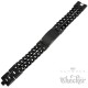 Schwarzes XL Armband mit Wunsch-Gravur breit Edelstahl individuelles Geschenk