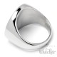 Schutzzauber Siegel des Erzengel St. Michael Ring aus Edelstahl Sabaoth Athanatos