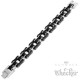 Schwarzes Motorradketten-Armband aus hochwertigem Edelstahl Bikerschmuck Armband