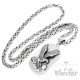 Großes Edelstahl DogTag mit Königskette Adler Berge Sonne Männer Kette Geschenk