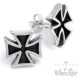 Edelstahl Herren Ohrstecker Eisernes Kreuz Ohrringe Ritterkreuz silber Biker