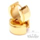 Hochwertige Ohrringe gold poliert Edelstahl Klapp-Creolen Herren Schmuck Geschenk