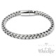Massives Herren Fuchsschwanz-Armband aus poliertem Edelstahl hochwertige Armkette
