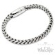 Massives Herren Fuchsschwanz-Armband aus poliertem Edelstahl hochwertige Armkette