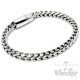Massives Herren Fuchsschwanz-Armband aus poliertem Edelstahl hochwertige Armkette