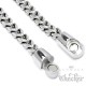 Massives Herren Fuchsschwanz-Armband aus poliertem Edelstahl hochwertige Armkette
