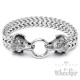 Widder Armband mit Ringverschluss Edelstahl Fuchsschwanz-Armkette silber Sternzeichen