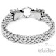 Widder Armband mit Ringverschluss Edelstahl Fuchsschwanz-Armkette silber Sternzeichen