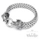 Widder Armband mit Ringverschluss Edelstahl Fuchsschwanz-Armkette silber Sternzeichen