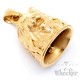 Goldener Löwe als Biker-Bell Motorradfahrer Glücksbringer Glocke aus Edelstahl