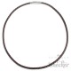 Braunes Lederband echt Leder Halsband Halskette geflochten 40cm bis 60cm, 4mm dünn
