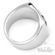 Templer Orden Ring Jerusalem Kreuz massiv Edelstahl 316L silber Rot Kreuzritter