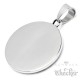 Großes St. Michael Medaillon aus 316L Edelstahl silber Königskette Herren Anhänger