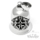Zwilling Biker-Bell aus Edelstahl Sternzeichen Glücksbringer Motorrad-Glocke