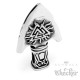 Odins Speerspitze mit Valknut und Vegvisir aus Edelstahl Speer Anhänger mit Kette
