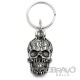 Totenkopf mit Flammen als Schlüsselanhänger Detaillierter Totenschädel made in USA