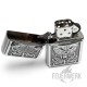 Original Zippo Sturmfeuerzeug mit Wolf und Verzierungen Benzinfeuerzeug Geschenk