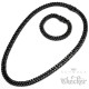 Biker-Schmuckset Halskette + Armband mit Totenkopf aus massivem Edelstahl silber