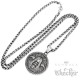 Nordisches Amulett mit Raben Zauberer junger Odin Hugin Munin Wikinger Kette