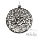 Grauer Runen-Stein mit Vegvisir Lederband Halskette Edelstahl Wikinger Amulett