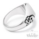 Massiver Edelstahl Biker Ring 1%er Onepercenter Einprozenter Outlaw Gesetzlos 1%