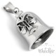 Sternzeichen Waage Biker-Bell aus poliertem Edelstahl Horoskop Glücksbringer Geschenk