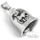 Steinbock Bikerbell Motorrad Glücksbringer aus Edelstahl Sternzeichen Biker-Geschenk