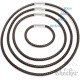 Echt Leder Halskette Lederband Halsband geflochten schwarz 40cm bis 60cm, 4mm 6mm