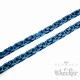 Schmuckset blaue Königskette und passendes blaues Armband Byzantiner Männerschmuck
